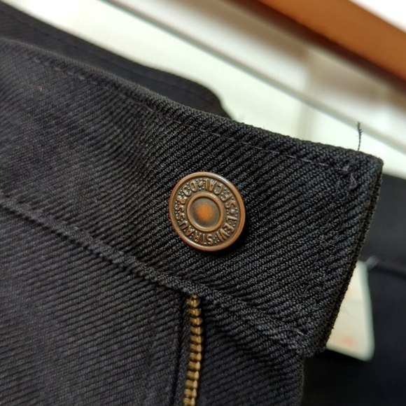 Levi's 90's Vintage Classic Relaxed Straight Leg Polyester Pants Black 36 x 30 - Picture 10 of 14